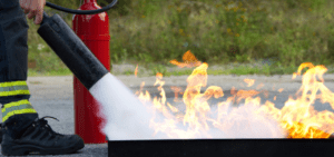 TPCI – Treinamento de Prevenção e Combate a Incêndios - material de incêndio